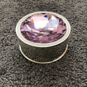 purple crystal jewelry holder/container